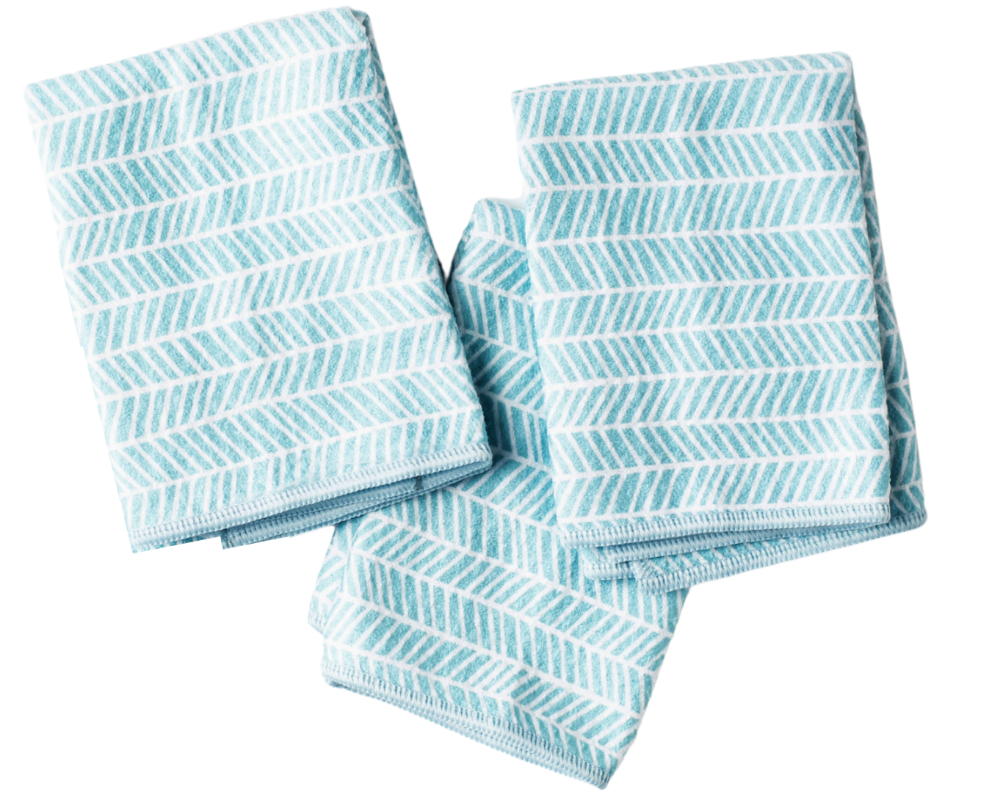 Mighty Mini Towel (Set of 3) - Branches kitchen towels Once Again Home Co. Turquoise  