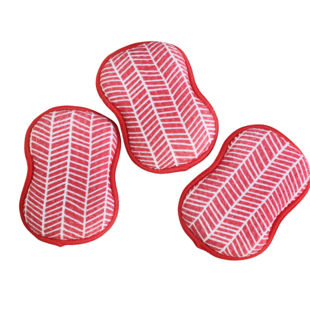 Ready, Set, Go Bundle - Branches Red Sponges &amp; Scouring Pads Once Again Home Co.   