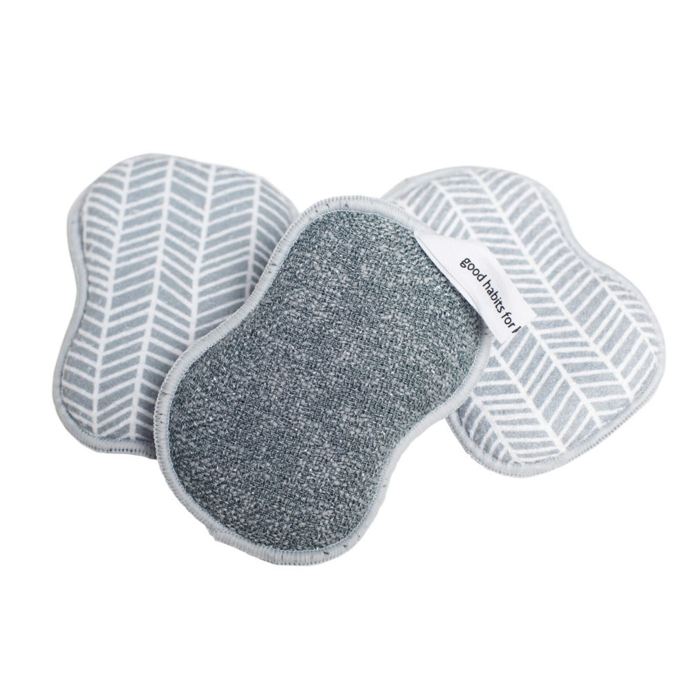 RE:usable Sponges (Set of 3) - Branches Sponges &amp; Scouring Pads Once Again Home Co. Grey  