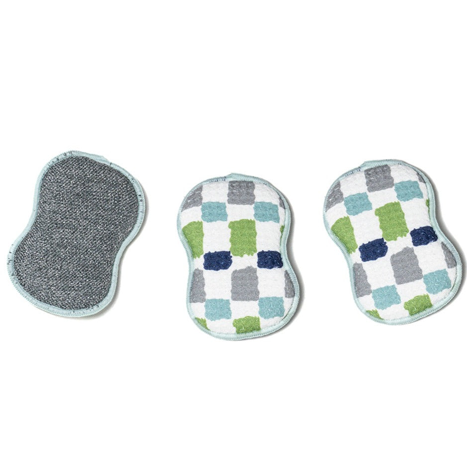 RE:usable Sponges (Set of 3) - Checkerboard