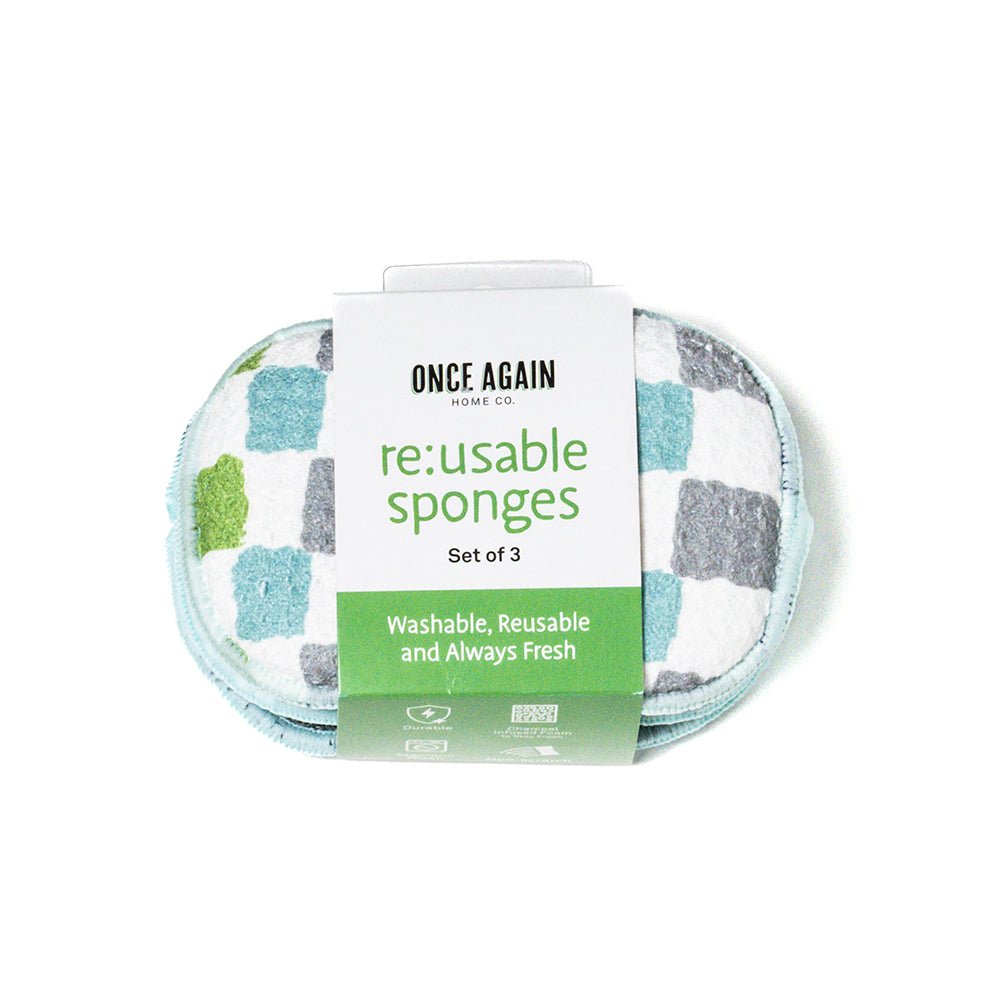 RE:usable Sponges (Set of 3) - Checkerboard