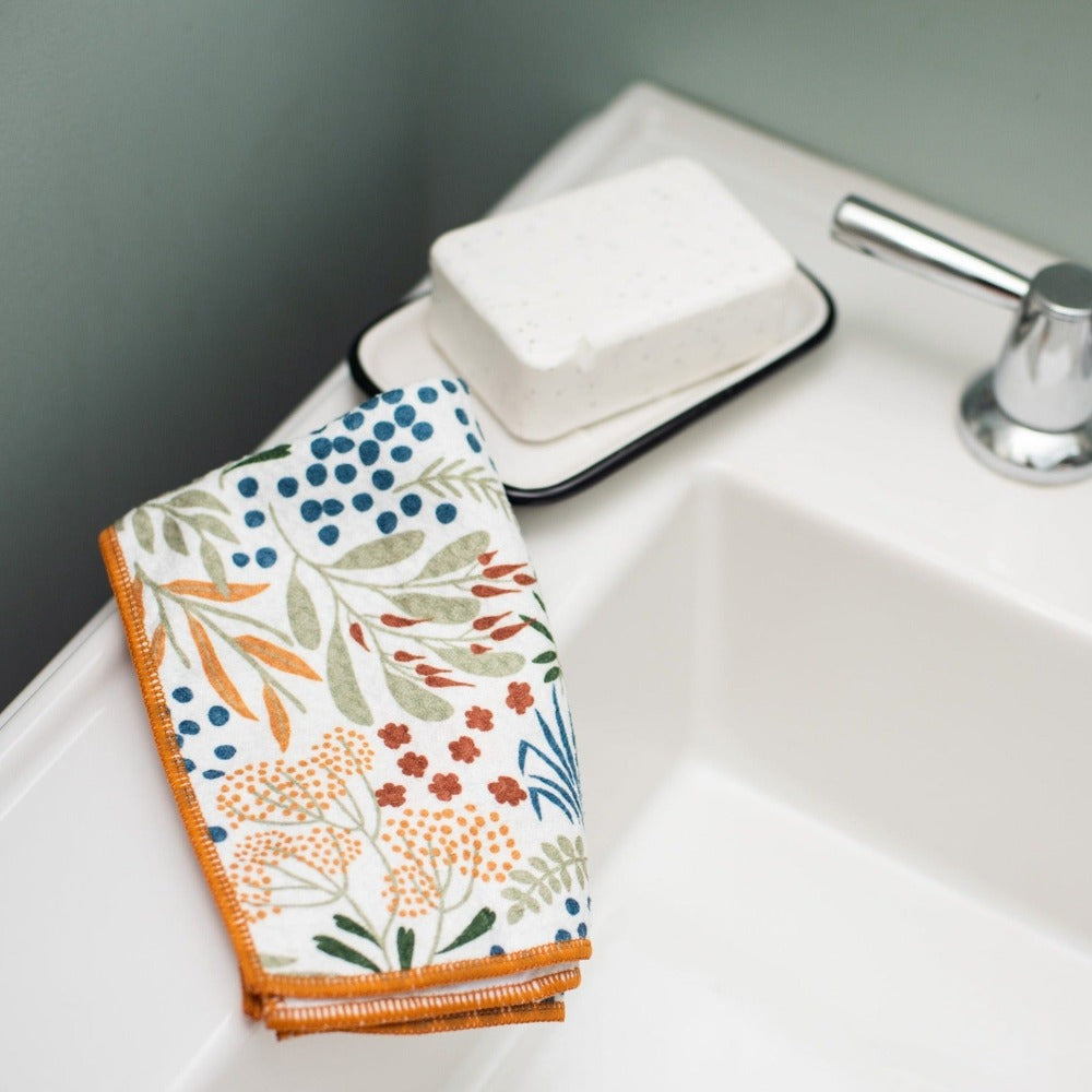 Mighty Mini Towel set of 3 Inca Floral | No More Paper Towels, Reusable &amp; Durable | Once Again Home Co.