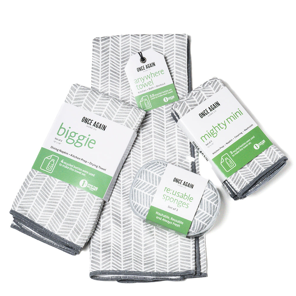 Ready, Set, Go Biggie Bundle - Branches Grey Sponges &amp; Scouring Pads Once Again Home Co. Grey  