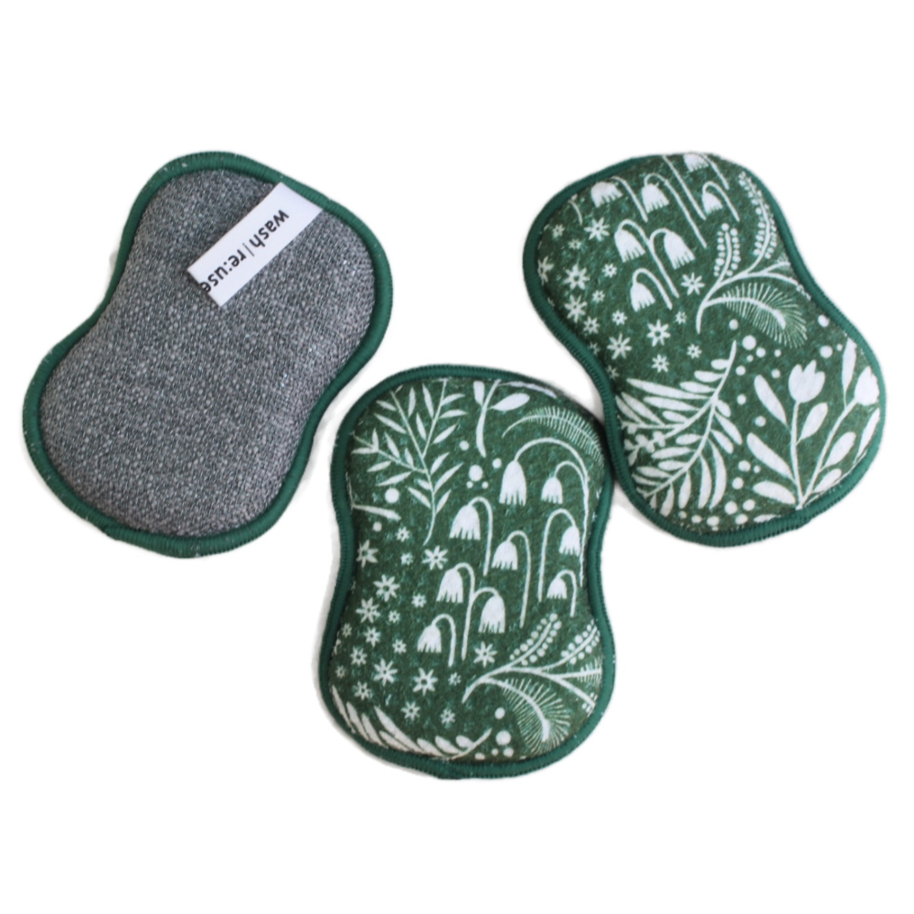 RE:usable Sponges (Set of 3) - Foliage