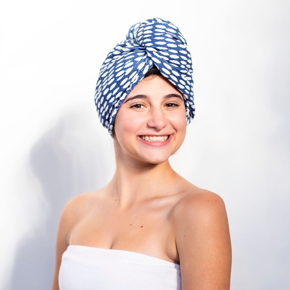 Hair Habits Towel Wrap Turban | Ease Frizz &amp; Dry Hair Faster | Once Again Home Co.