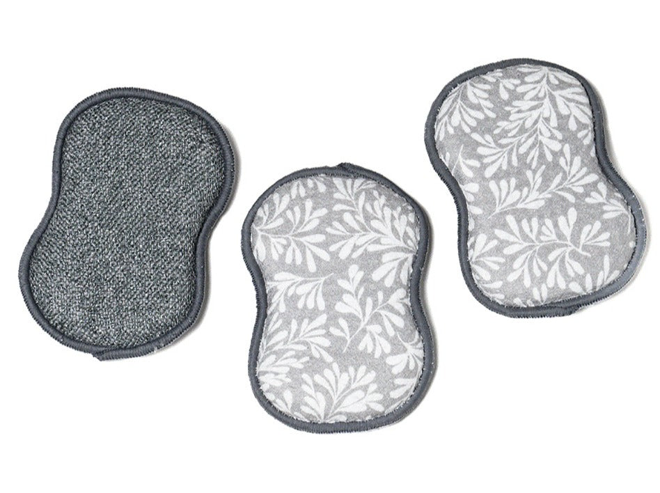 RE:usable Sponges (Set of 3) - Herbage Sponges &amp; Scouring Pads Once Again Home Co. Grey  