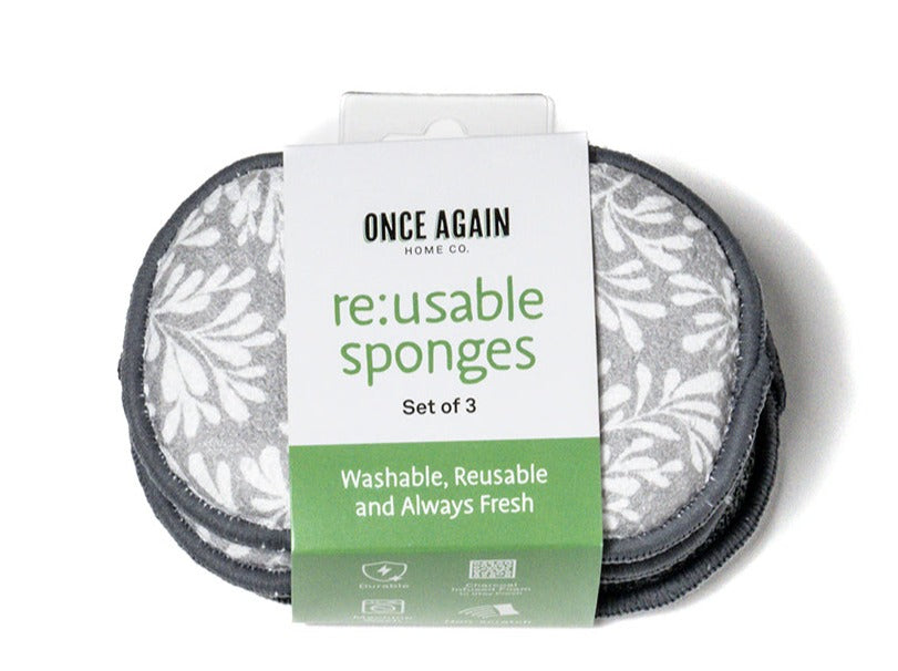 RE:usable Sponges (Set of 3) - Herbage Sponges &amp; Scouring Pads Once Again Home Co.   