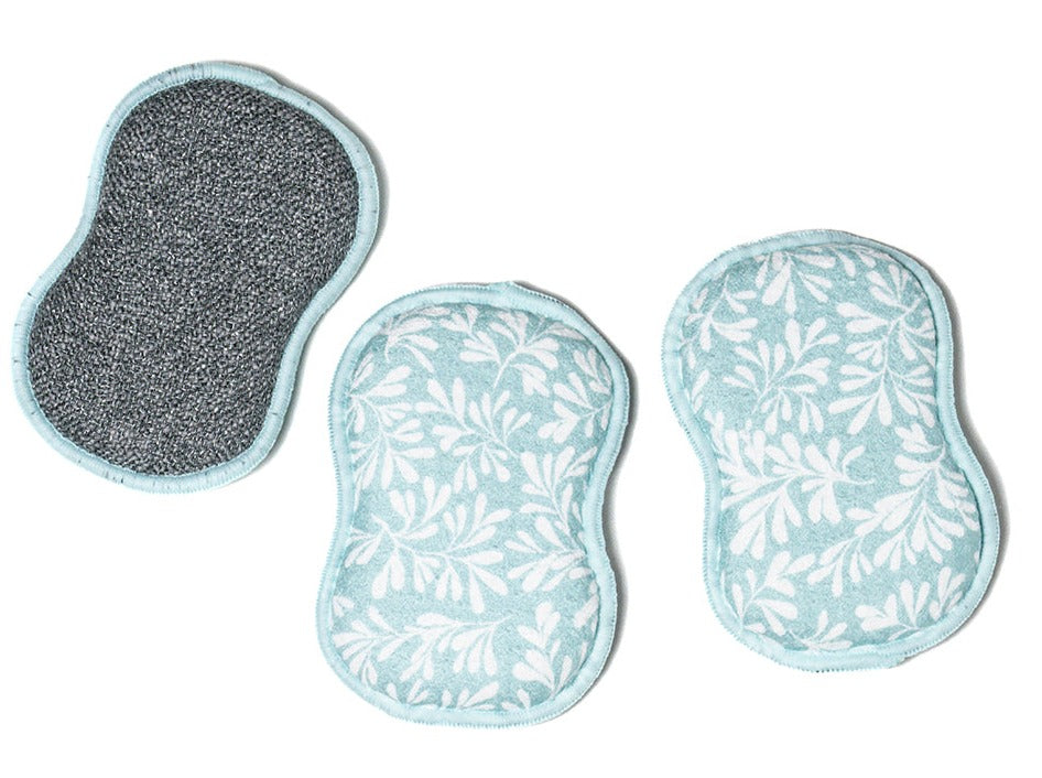 RE:usable Sponges (Set of 3) - Herbage Sponges &amp; Scouring Pads Once Again Home Co. Turquoise  