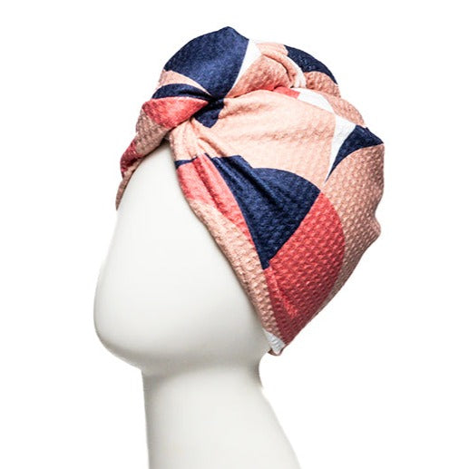 Hair Towel Wrap - Mod in Pink Hair Care Wraps Once Again Home Co. Pink  