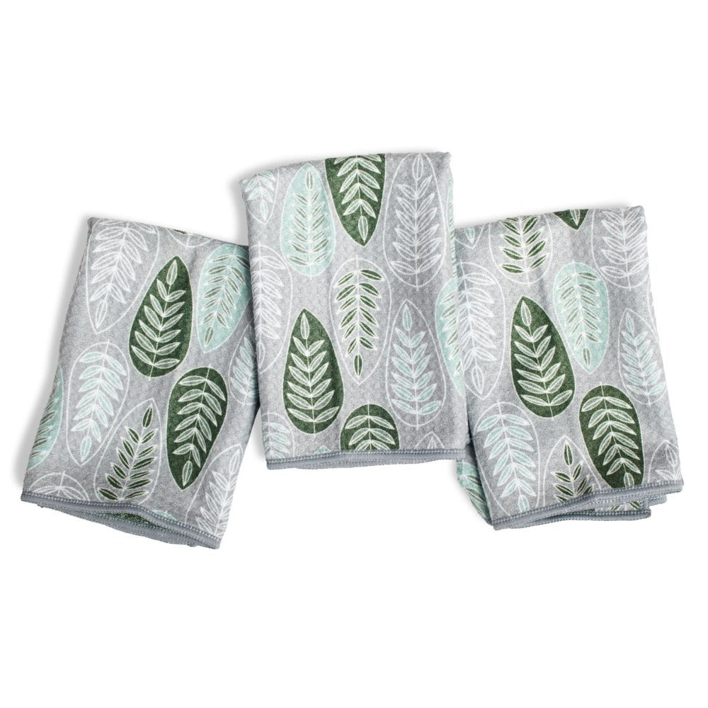 Mighty Mini Towel set of 3 Pressed Leaf| No More Paper Towels, Reusable & Durable | Once Again Home Co.