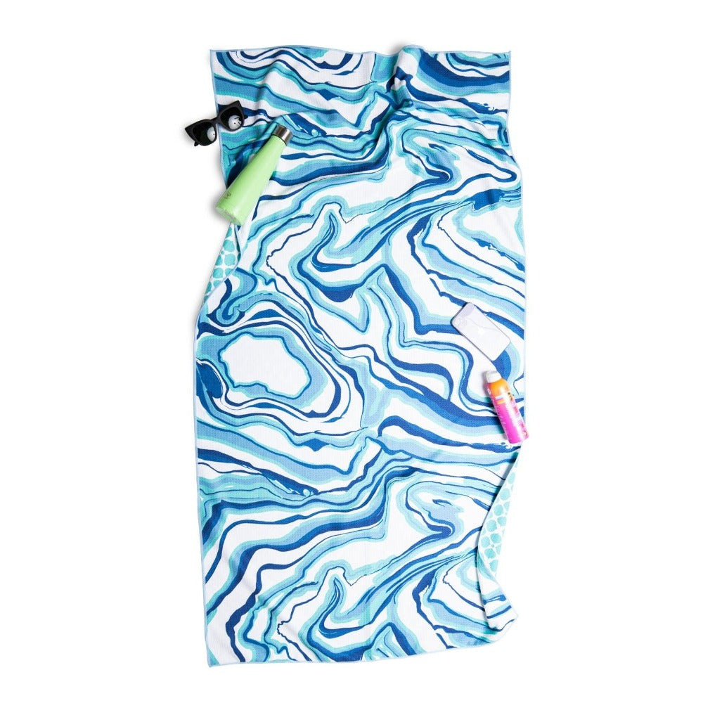 Go Anywhere Towel in Swirl | Beach Towel, Pool Towel, Yoga Towel &amp; Travel Towel | Once Again Home Co.