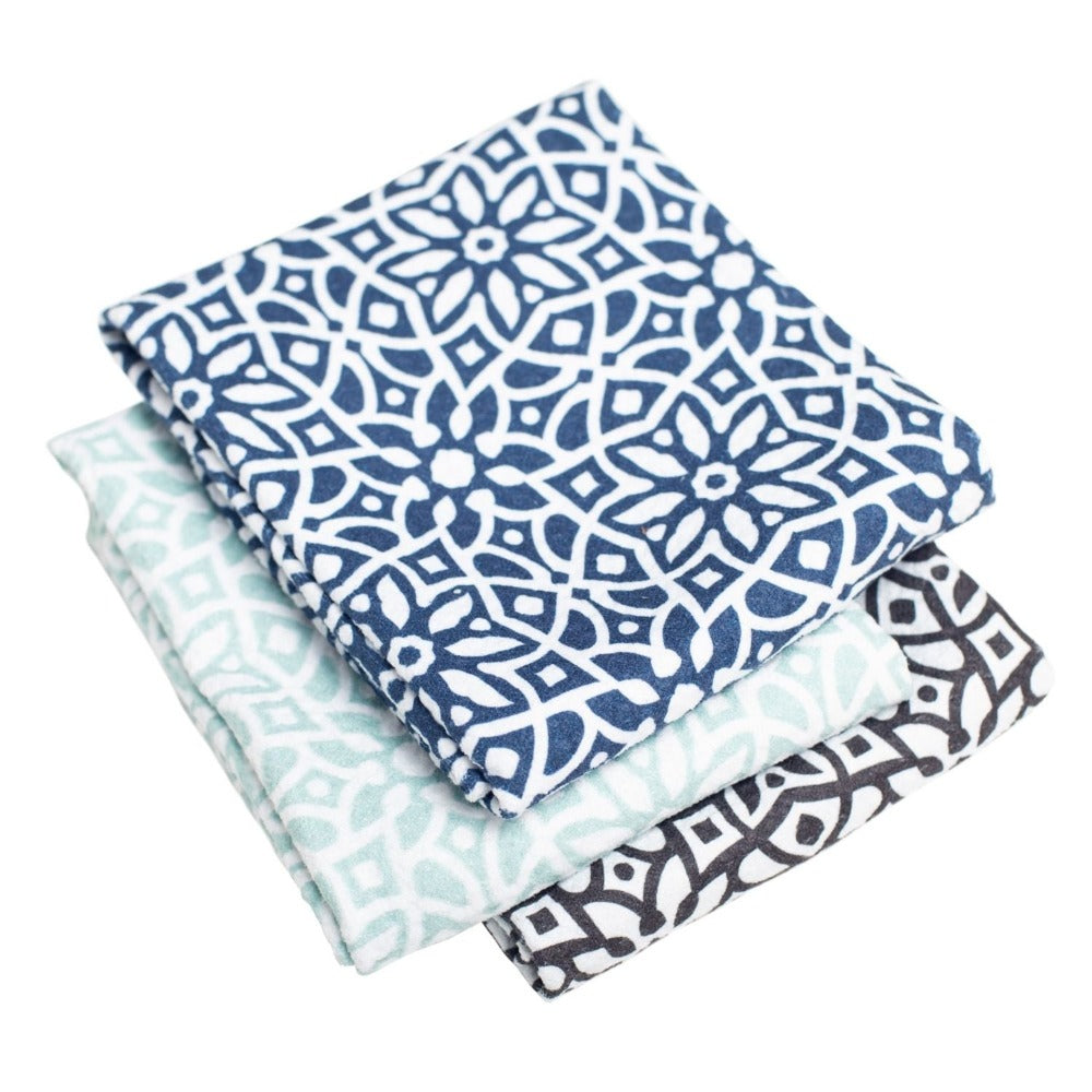 Anywhere Towel Moroccan Tiles | Kitchen Towel, Bathroom Towel, Towel for Gym| Once Again Home Co.